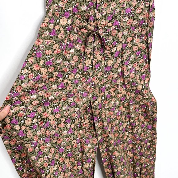 Jamie Brooke Wide-Leg Floral Print Vest Jumpsuit Vintage 90s Women’s Size M - Picture 15 of 16